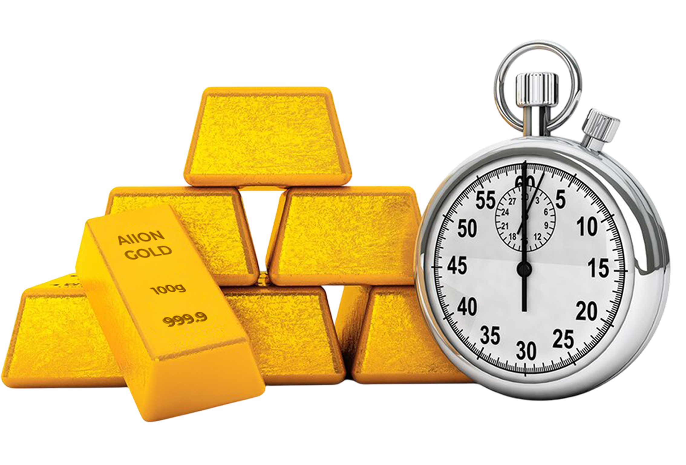AiionGold Bars and Stopwatch